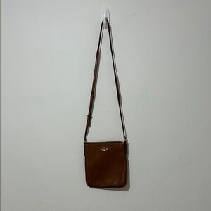 Coach Tan Leather Messenger Bag